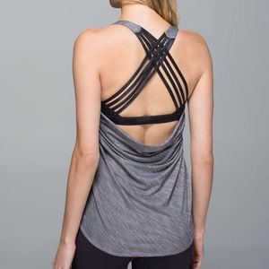 Lululemon Wild Tank- grey& black